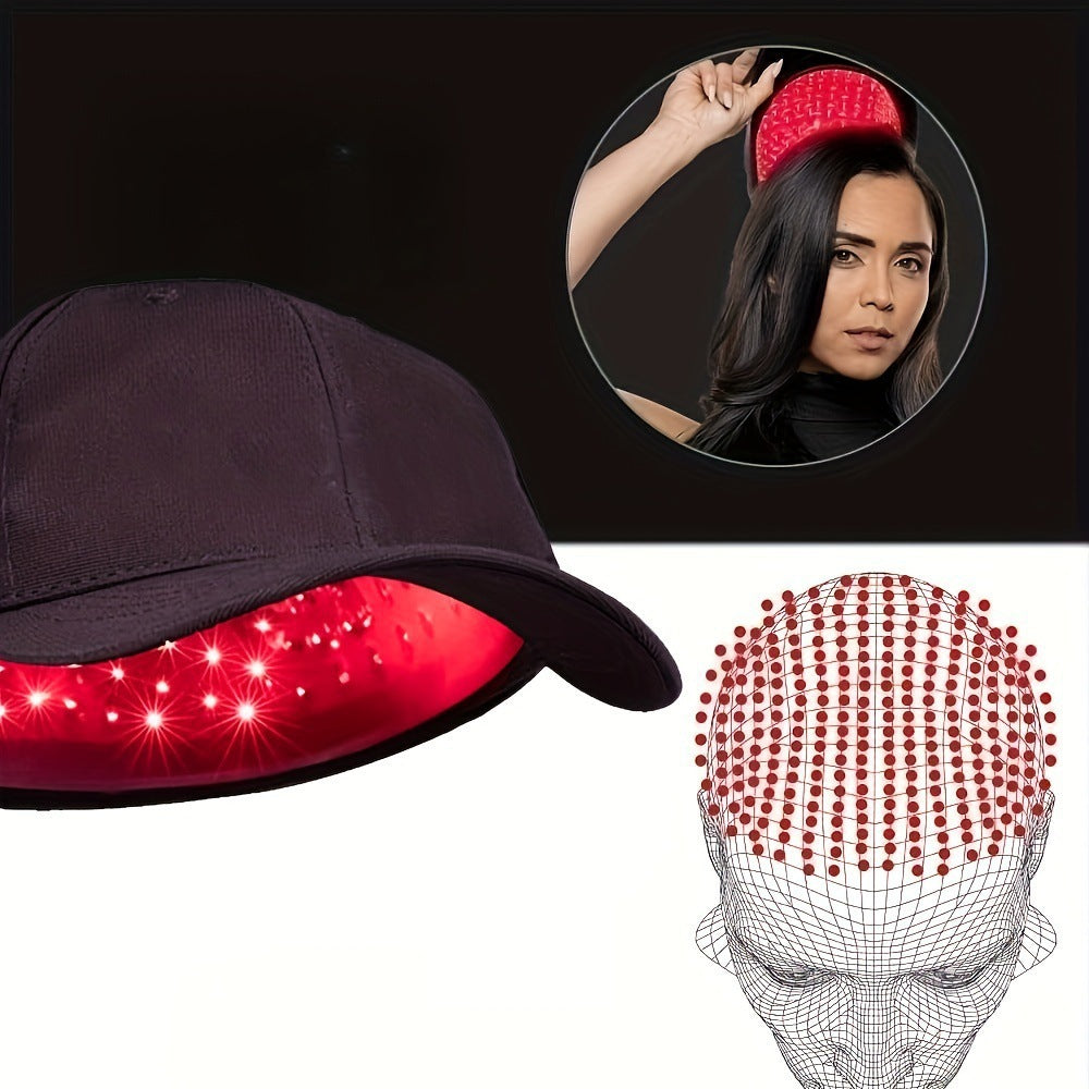 Red light therapy hair care cap