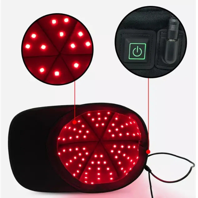 Red light therapy hair care cap